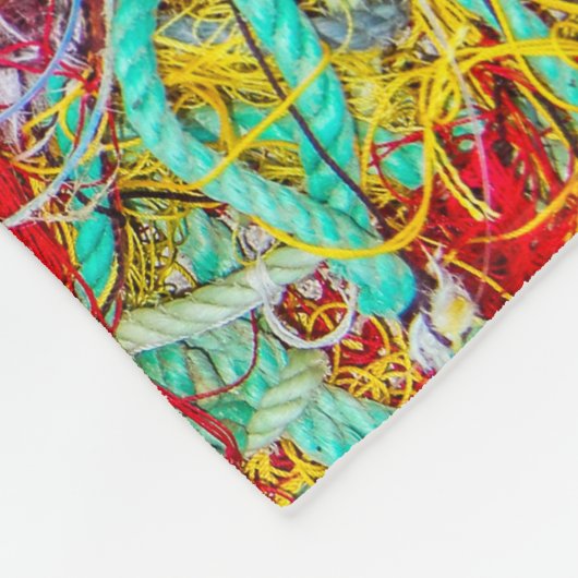 Kleurvisnetten Fleece Deken (Hoek)