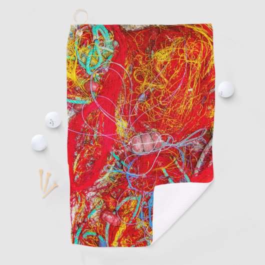 Kleurvisnetten Golfhanddoek (Insitu)