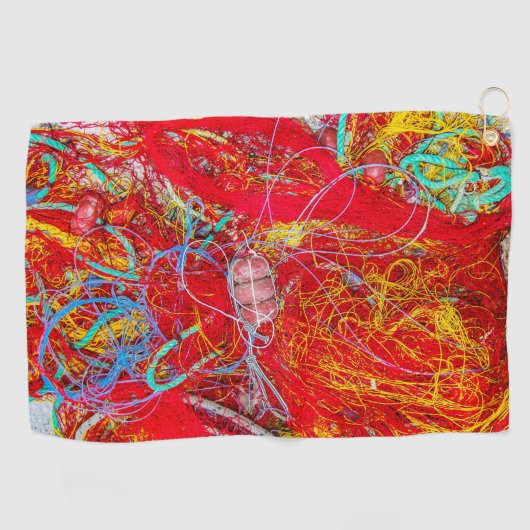 Kleurvisnetten Golfhanddoek (Horizontaal)