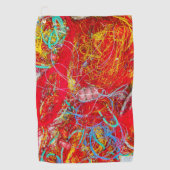 Kleurvisnetten Golfhanddoek (Voorkant)