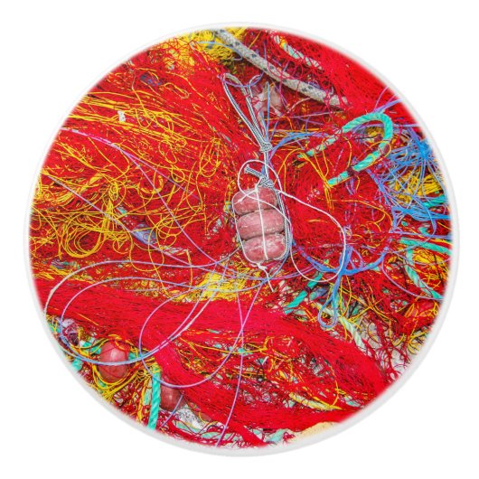 Kleurvisnetten Keramische Knop (Voorkant)