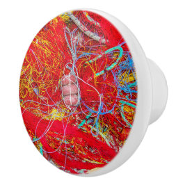 Kleurvisnetten Keramische Knop