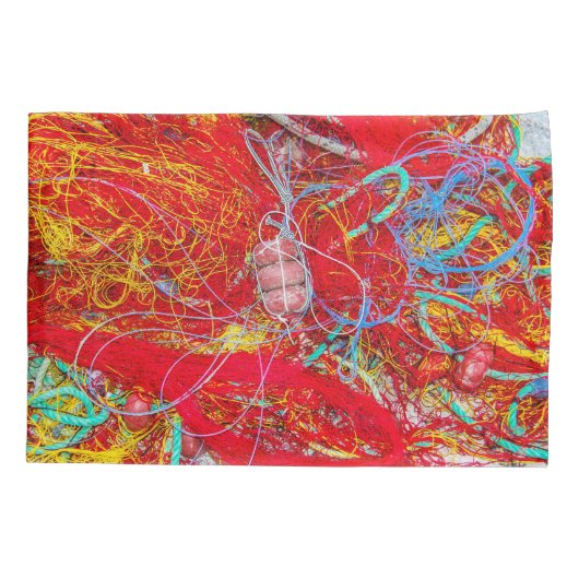 Kleurvisnetten Kussensloop (Achterkant)