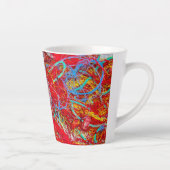 Kleurvisnetten Latte Mok (Rechts)