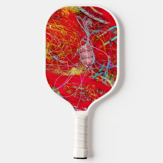 Kleurvisnetten Pickleball Paddle (Achterkant)