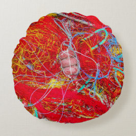 Kleurvisnetten Rond Kussen