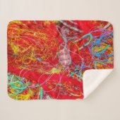 Kleurvisnetten Sherpa Deken (Voorkant (horizontaal))