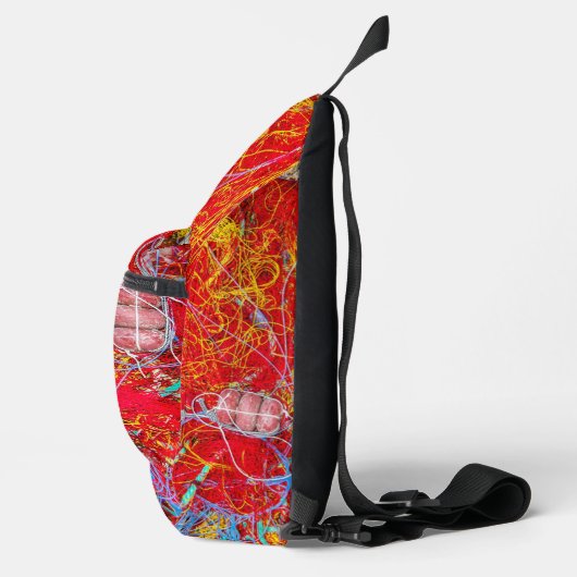Kleurvisnetten Sling Bag (Rechts)