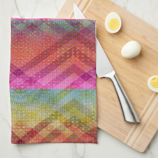 Kleurvlakken Theedoek (Quarter Fold)