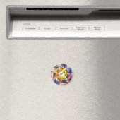 Kleurvlam Fractal Flower Magneet (Insitu (Vaatwasser))