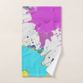 kleurvlek bad handdoek (Handdoek)