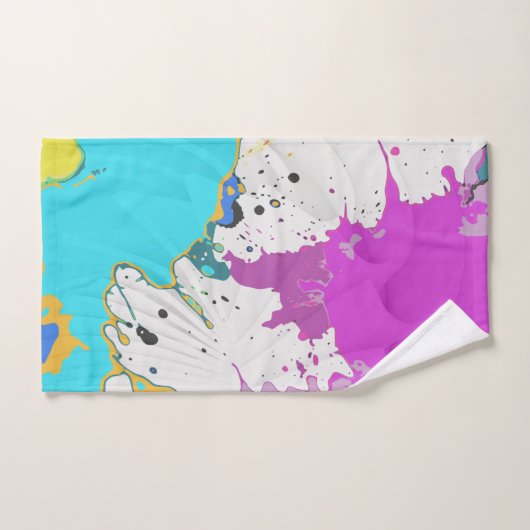 kleurvlek bad handdoek (Handdoek)