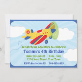 Kleurvlieger Birthday Party Kaart (Voorkant)