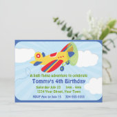 Kleurvlieger Birthday Party Kaart (Staand voorkant)