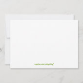 Kleurvlieger Birthday Party Kaart (Achterkant)