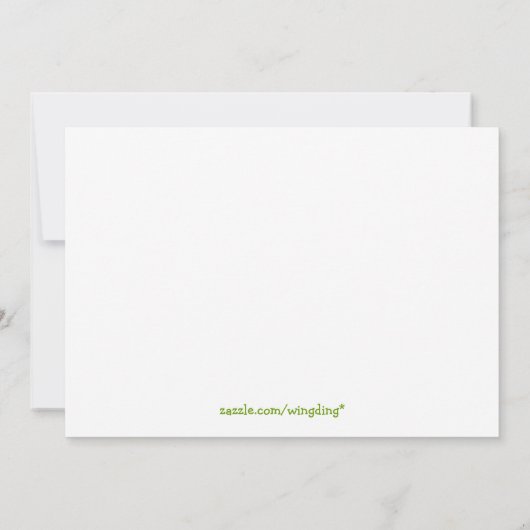 Kleurvlieger Birthday Party Kaart (Achterkant)