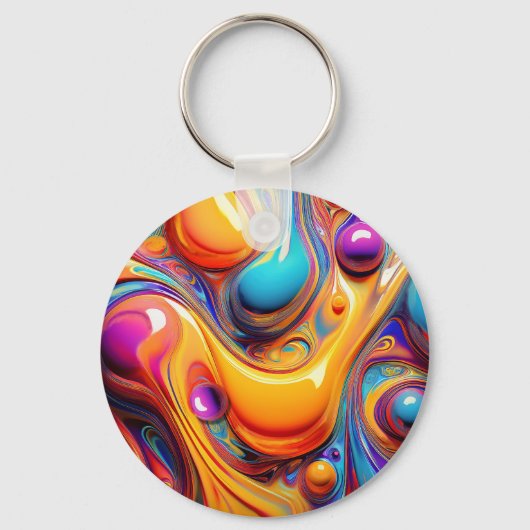 Kleurvloeistofbelletjes Sleutelhanger (Voorkant)