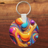 Kleurvloeistofbelletjes Sleutelhanger (Voorkant)