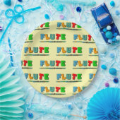 Kleurvocht Papieren Bordje (Feest)