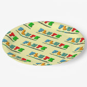 Kleurvocht Papieren Bordje (Gekanteld)