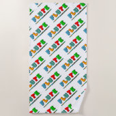 Kleurvocht Strandlaken (Voorkant)