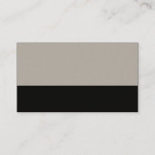 Kleurvoettekst - 30-pc grijs en zwart (crème) visitekaartje (Achterkant)