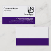 Kleurvoettekst - Diep Paars Visitekaartje (Voorkant / Achterkant)