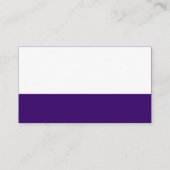 Kleurvoettekst - Diep Paars Visitekaartje (Achterkant)