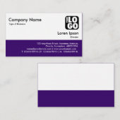 Kleurvoettekst - Diep Paars Visitekaartje (Voorkant / Achterkant)