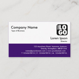 Kleurvoettekst - Diep Paars Visitekaartje