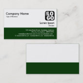 Kleurvoettekst - Donkergroen Visitekaartje (Voorkant / Achterkant)