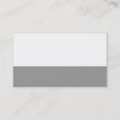 Kleurvoettekst - grijs visitekaartje (Achterkant)