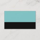 Kleurvoettekst - Lt Blue Green en Black Visitekaartje (Achterkant)