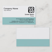 Kleurvoettekst - Lt Blue Green Visitekaartje (Voorkant / Achterkant)