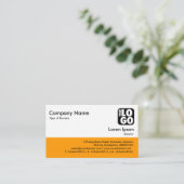 Kleurvoettekst - Lt Oranje Visitekaartje (Staand voorkant)