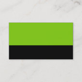 Kleurvoettekst - Martian Green en Black Visitekaartje (Achterkant)