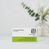 Kleurvoettekst - Martian Green Visitekaartje (Staand voorkant)