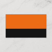 Kleurvoettekst - Oranje en zwart Visitekaartje (Achterkant)