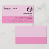 Kleurvoettekst - Schaduwen van roze Visitekaartje (Voorkant / Achterkant)