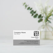 Kleurvoettekst Visitekaartje (Staand voorkant)