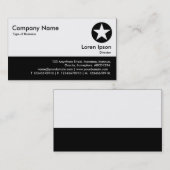 Kleurvoettekst - zwart - Star Visitekaartje (Voorkant / Achterkant)