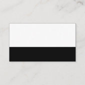 Kleurvoettekst - zwart visitekaartje (Achterkant)
