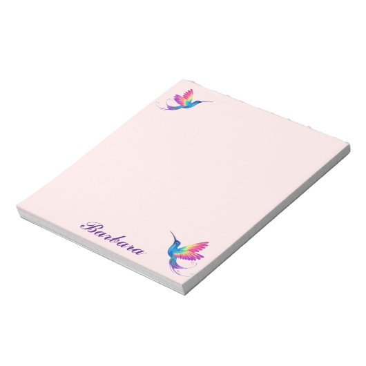 Kleurvogel personaliseren notitieblok (Linkerzijde)