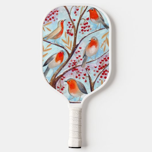 Kleurvogels abstract patroon pickleball paddle (Achterkant)