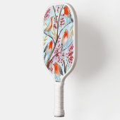 Kleurvogels abstract patroon pickleball paddle (Links)