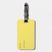 Kleurvogels grijs bagagelabel (Achterkant verticaal)