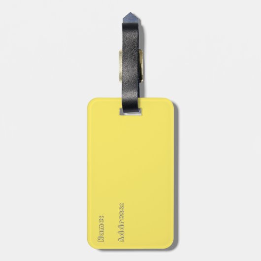 Kleurvogels grijs bagagelabel (Achterkant verticaal)