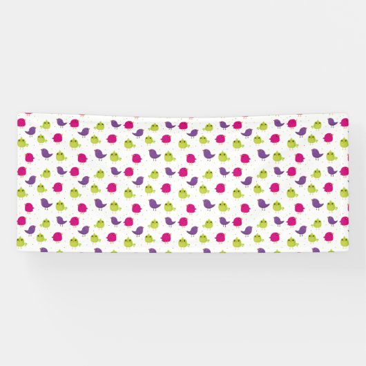 Kleurvogels Spandoek (Horizontaal)