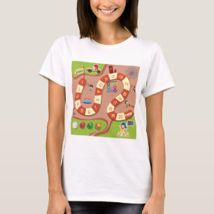 Kleurvol Renbaan Bordspel voor Kinderen T-shirt
