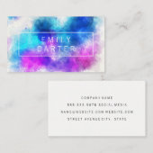 Kleurvolle expressieve Waterverf Visitekaartje (Voorkant / Achterkant)